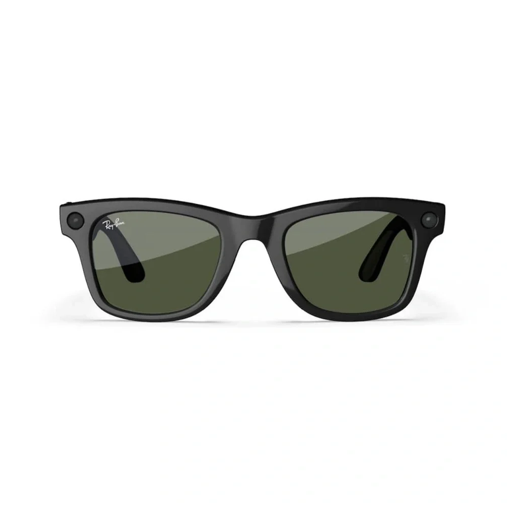 Ray-Ban Black and Green Wearable Glasses NWT